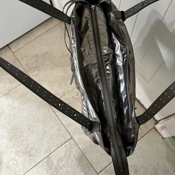 MZ WALLACE METALLIC LEATHER AND NYLON TOTE - Picture 3 of 7